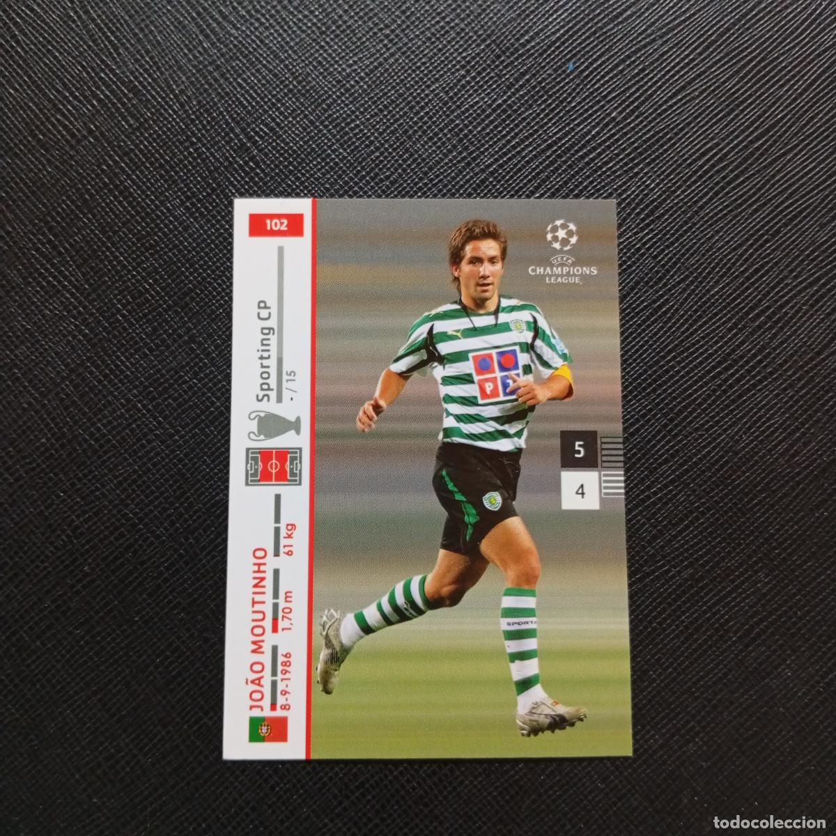 Cromos de F&uacute;tbol: 102 JOAO MOUTINHO SPORTING PANINI TRADING CARDS UEFA CHAMPIONS LEAGUE 2007 2008 - (MD2002-2) PG53 B