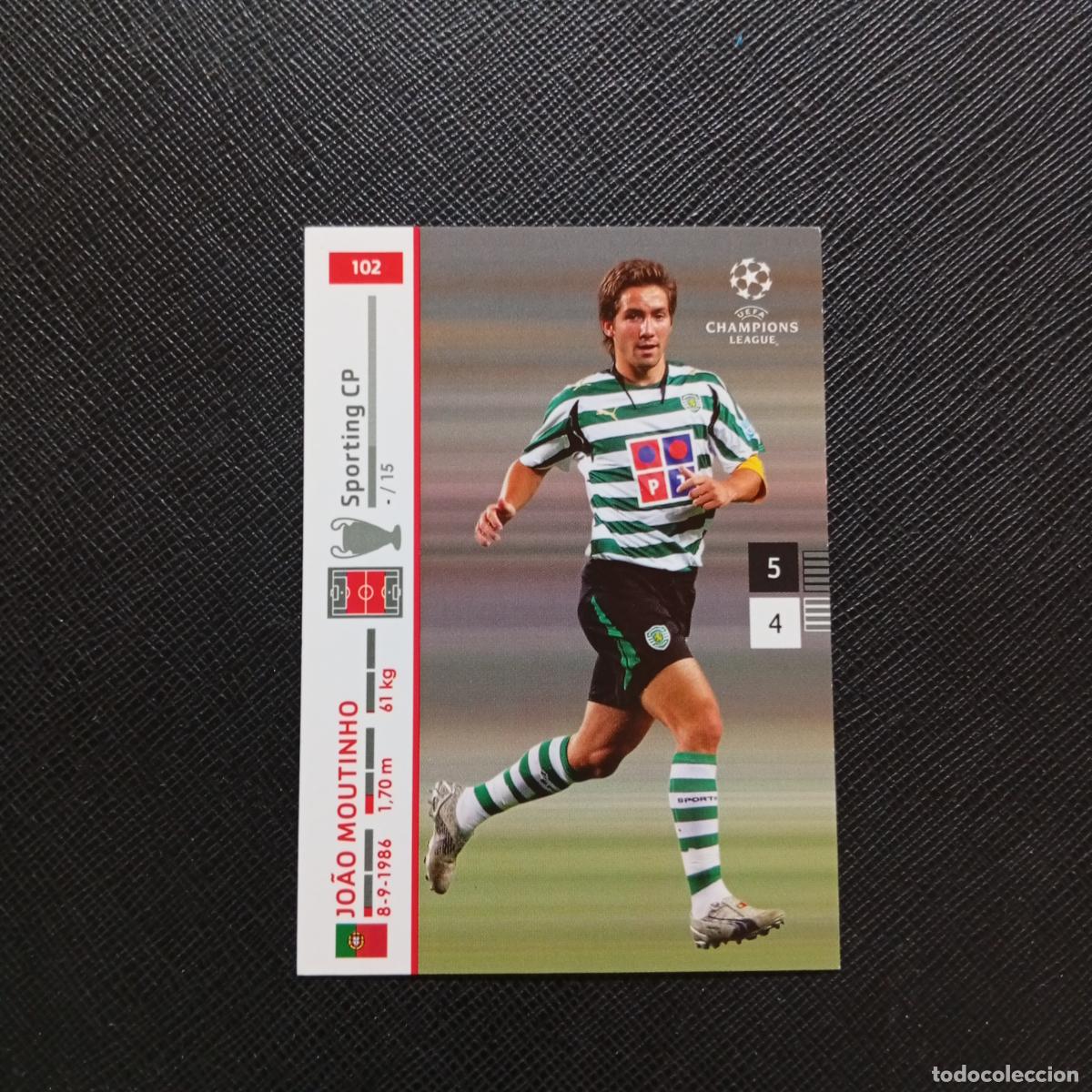 Cromos de F&uacute;tbol: 102 JOAO MOUTINHO SPORTING PANINI TRADING CARDS UEFA CHAMPIONS LEAGUE 2007 2008 - (MD2002-2) PG54