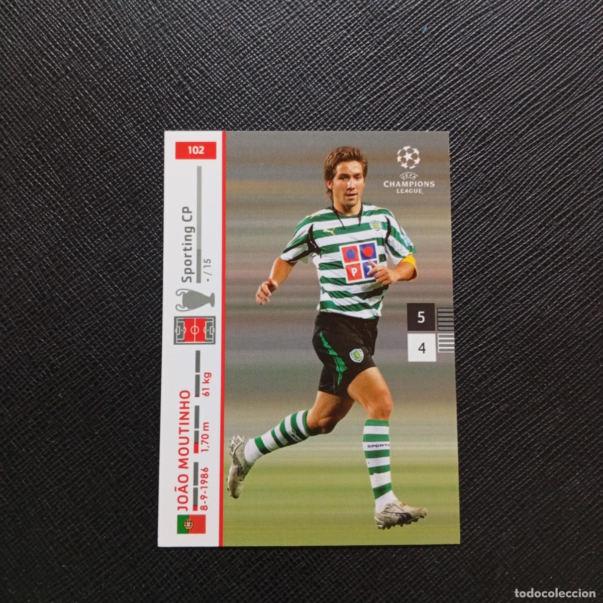 Cromos de F&uacute;tbol: 102 JOAO MOUTINHO SPORTING PANINI TRADING CARDS UEFA CHAMPIONS LEAGUE 2007 2008 - (MD2002-2) PG54 B