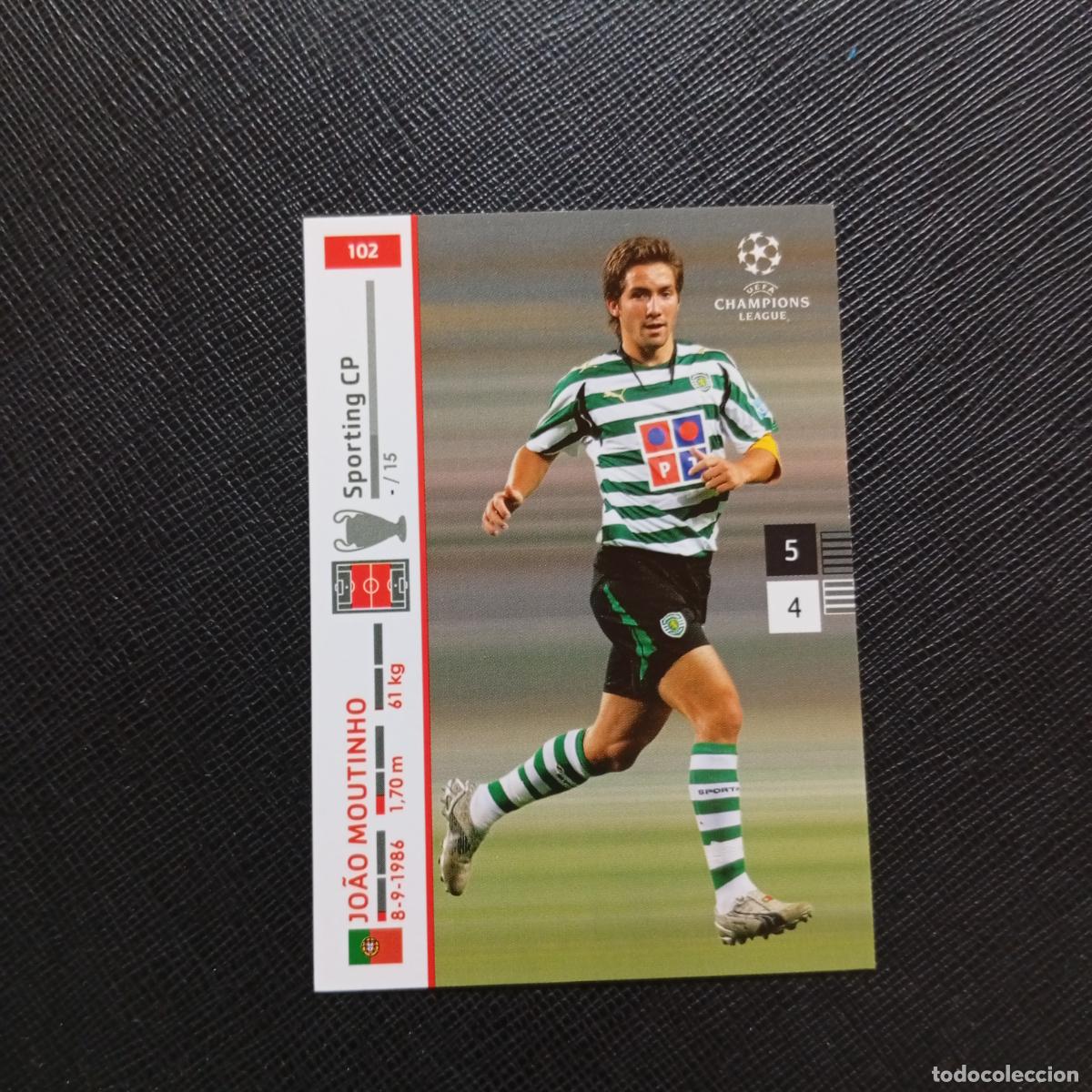 Cromos de F&uacute;tbol: 102 JOAO MOUTINHO SPORTING PANINI TRADING CARDS UEFA CHAMPIONS LEAGUE 2007 2008 - (MD2002-2) PG54 C