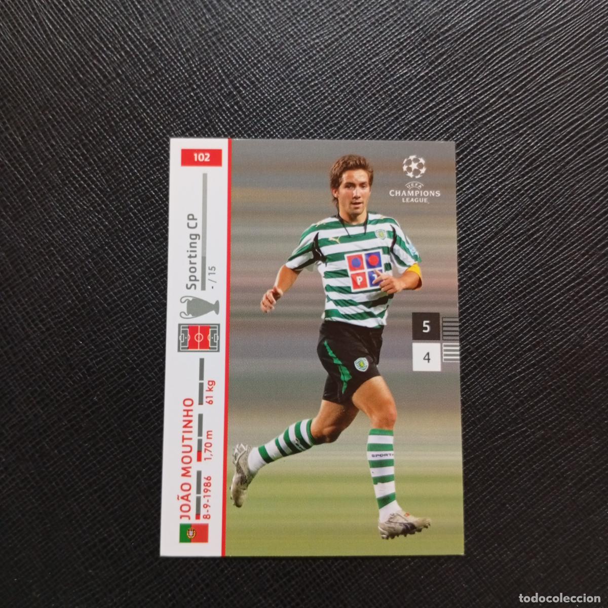 Cromos de F&uacute;tbol: 102 JOAO MOUTINHO SPORTING PANINI TRADING CARDS UEFA CHAMPIONS LEAGUE 2007 2008 - (MD2002-2) PG54 D