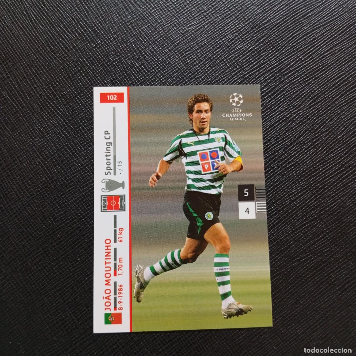 Cromos de F&uacute;tbol: 102 JOAO MOUTINHO SPORTING PANINI TRADING CARDS UEFA CHAMPIONS LEAGUE 2007 2008 - (MD2002-2) PG54 E
