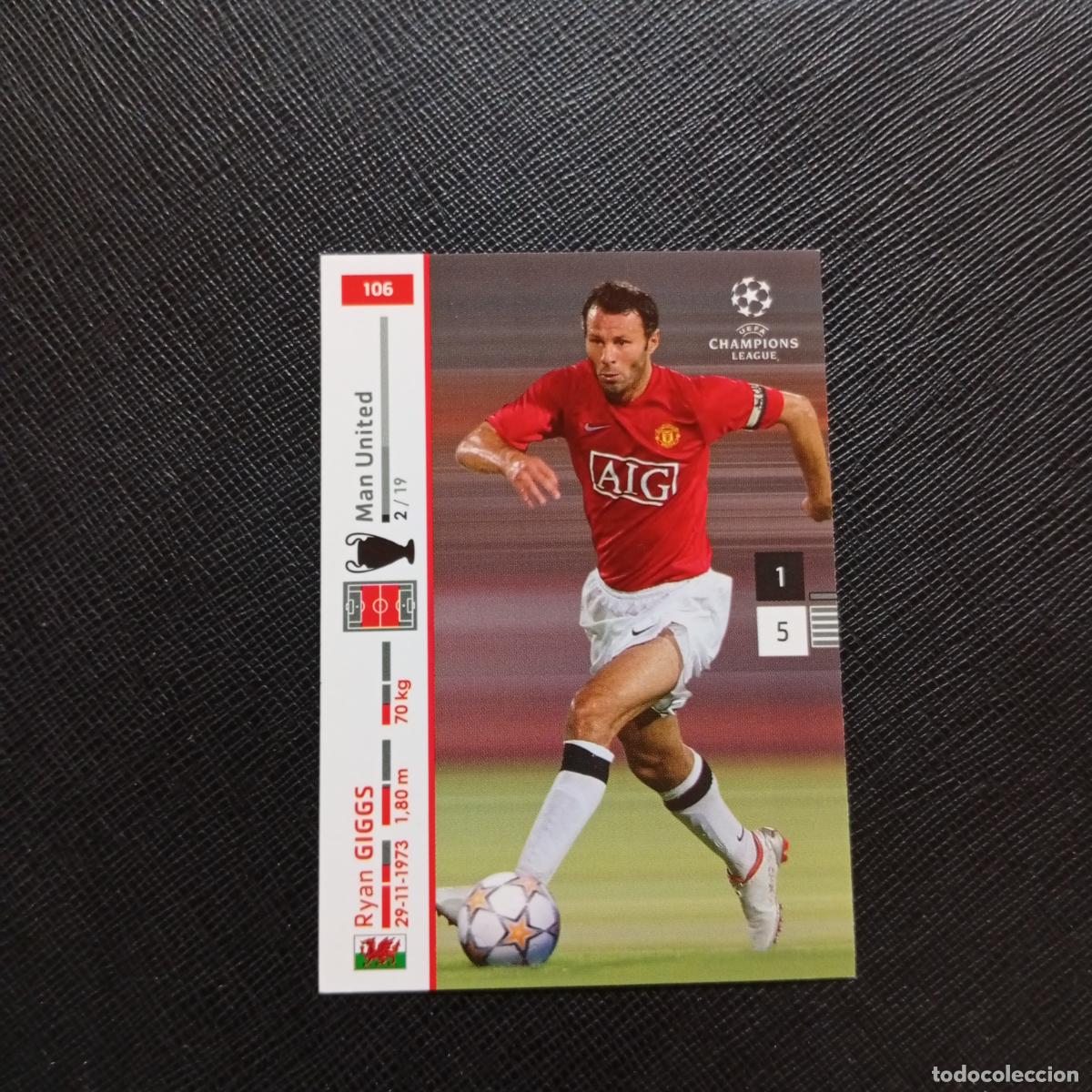 Cromos de F&uacute;tbol: 106 GIGGS MANCHESTER UNITED PANINI TRADING CARDS UEFA CHAMPIONS LEAGUE 2007 2008 - (MD2002-3) PG18