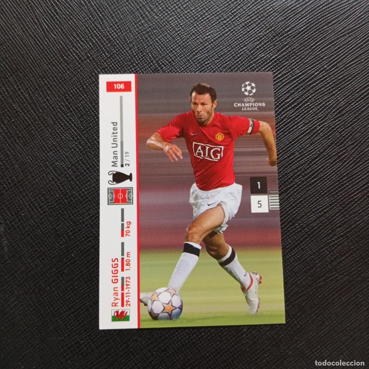 Cromos de F&uacute;tbol: 106 GIGGS MANCHESTER UNITED PANINI TRADING CARDS UEFA CHAMPIONS LEAGUE 2007 2008 - (MD2002-3) PG18 B