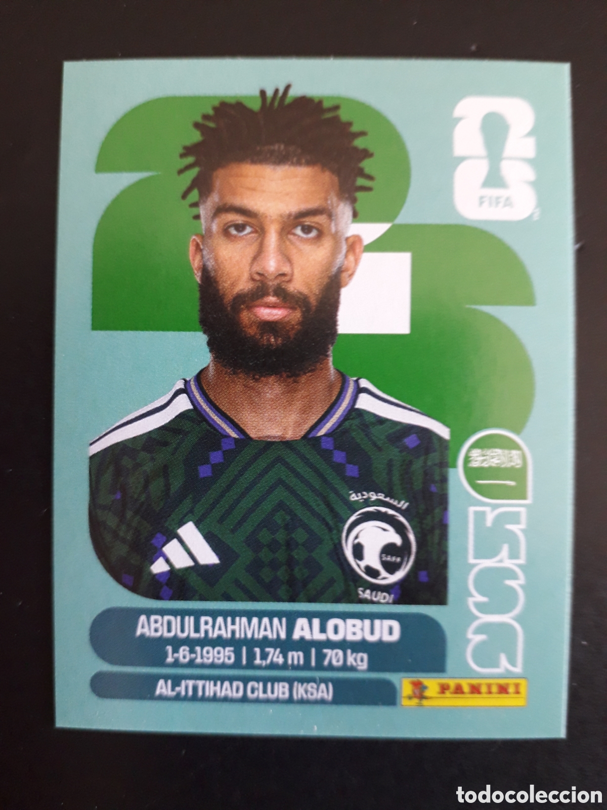 Cromos de F&uacute;tbol: ALOBUD ARABIA SAUD&Iacute; KSA 17 MUNDIAL F&Uacute;TBOL 2026 FIFA WORLD CUP PANINI SIN PEGAR PEDIDO M&Iacute;NIMO 3&euro;