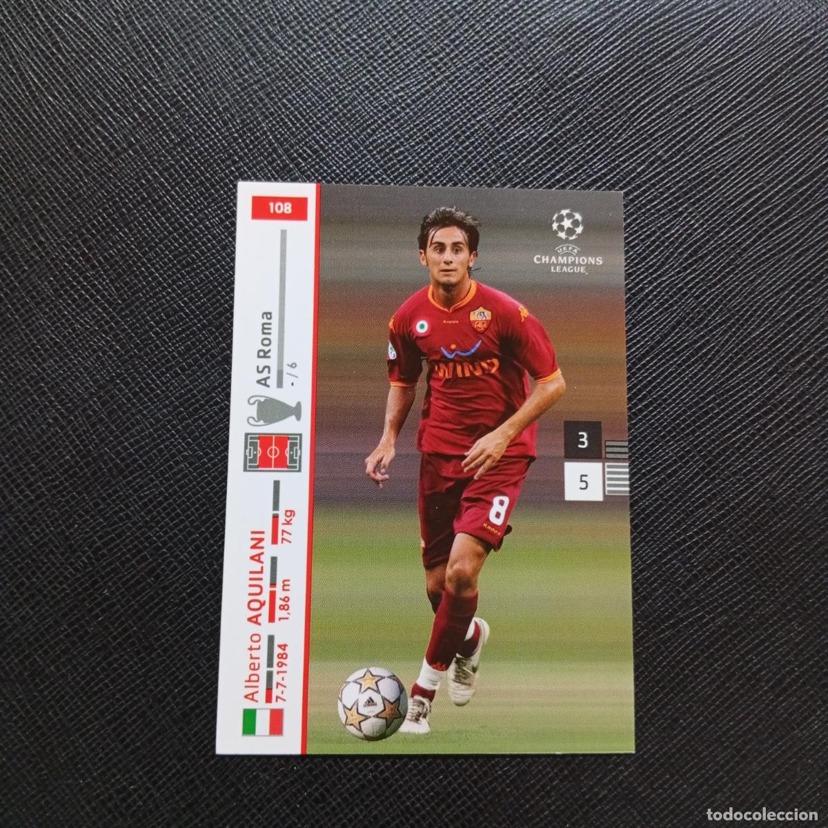 Cromos de F&uacute;tbol: 108 AQUILANI ROMA PANINI TRADING CARDS UEFA CHAMPIONS LEAGUE 2007 2008 - (MD2002-3) PG19 B