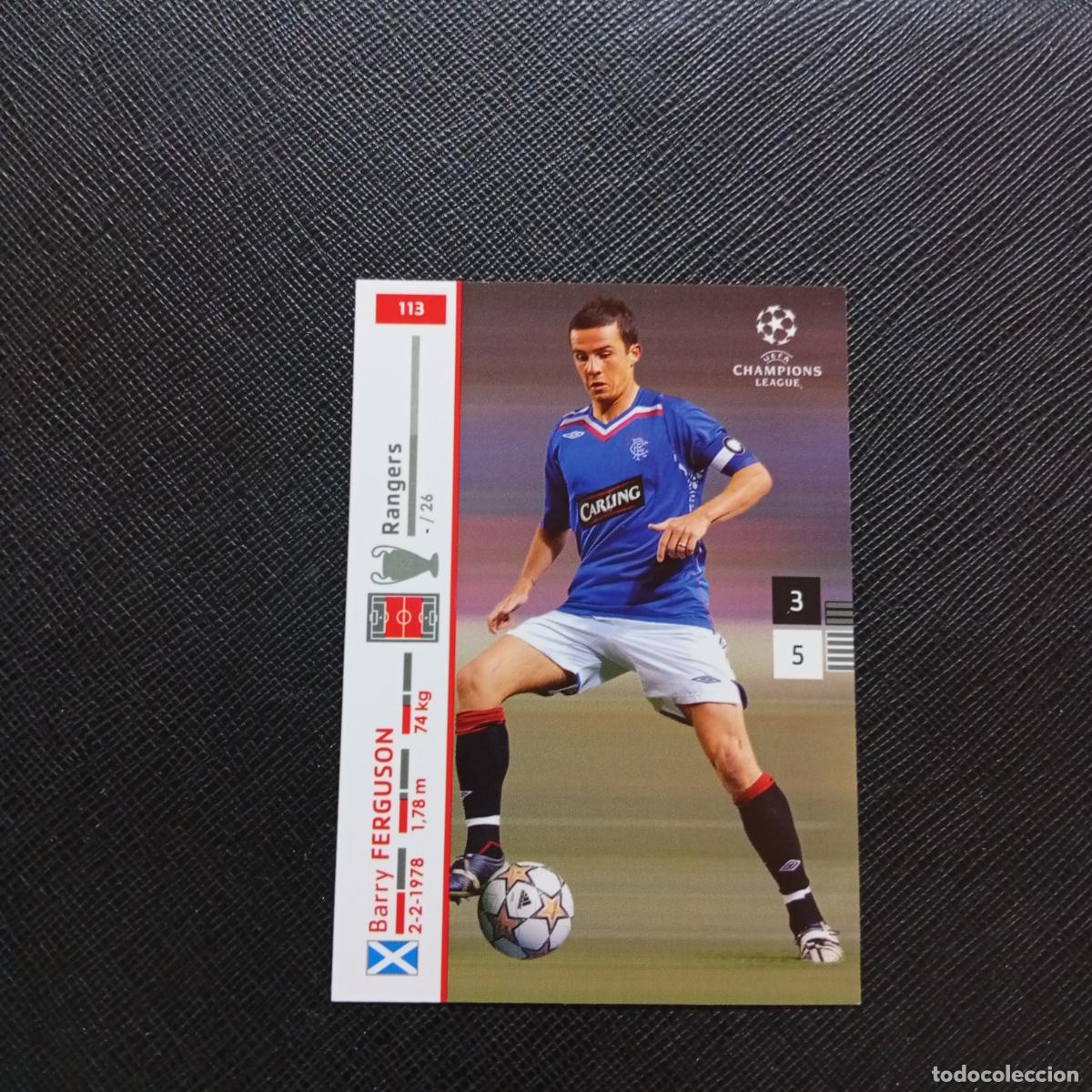 Cromos de F&uacute;tbol: 113 FERGUSON RANGERS PANINI TRADING CARDS UEFA CHAMPIONS LEAGUE 2007 2008 - (MD2002-3) PG19