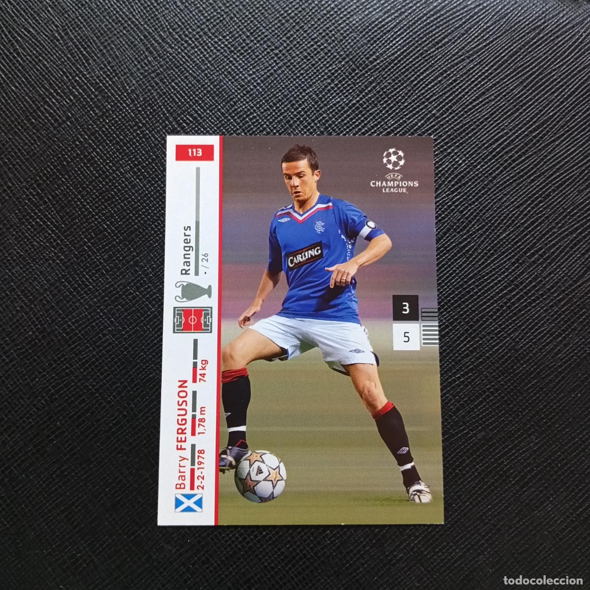 Cromos de F&uacute;tbol: 113 FERGUSON RANGERS PANINI TRADING CARDS UEFA CHAMPIONS LEAGUE 2007 2008 - (MD2002-3) PG19 B