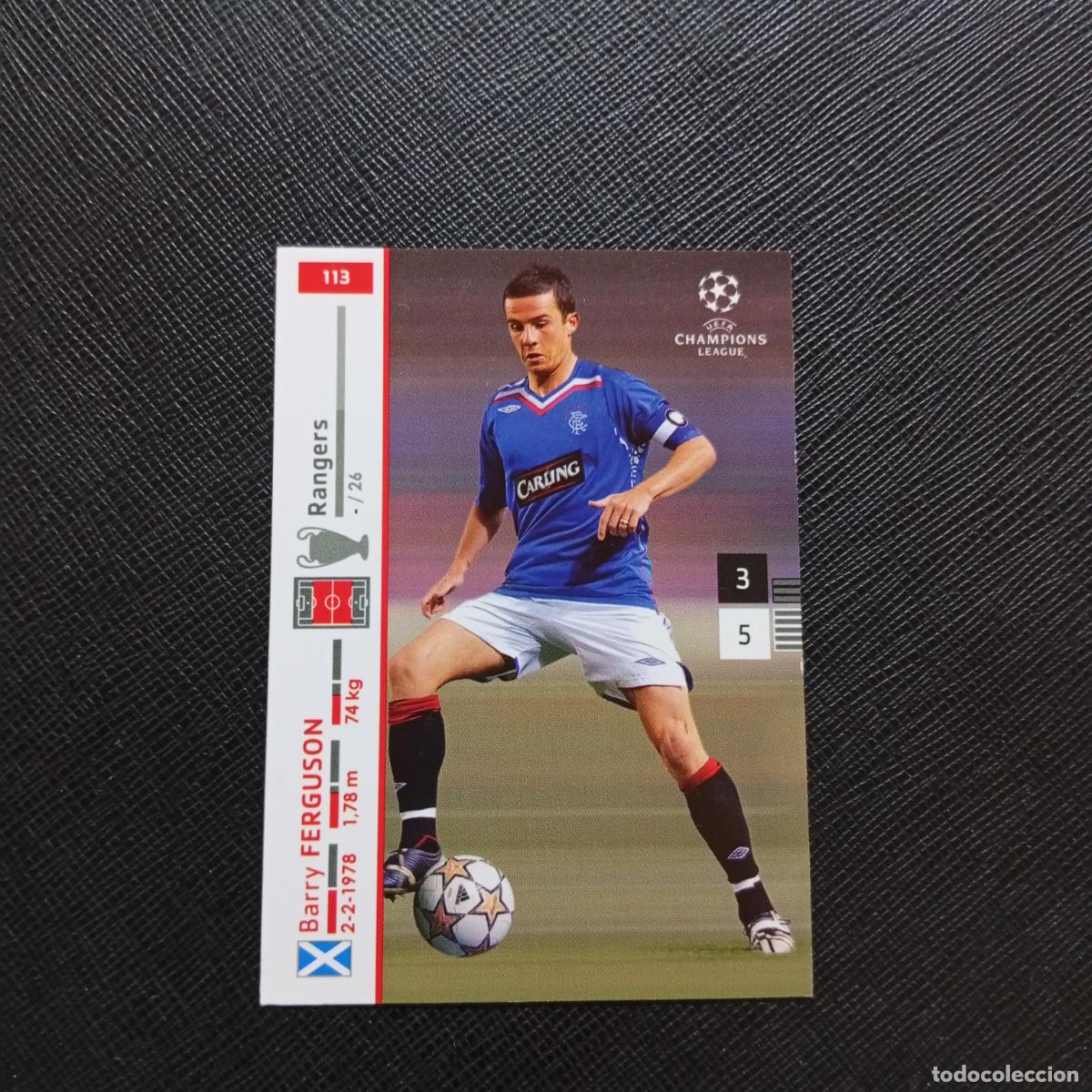 Cromos de F&uacute;tbol: 113 FERGUSON RANGERS PANINI TRADING CARDS UEFA CHAMPIONS LEAGUE 2007 2008 - (MD2002-3) PG20