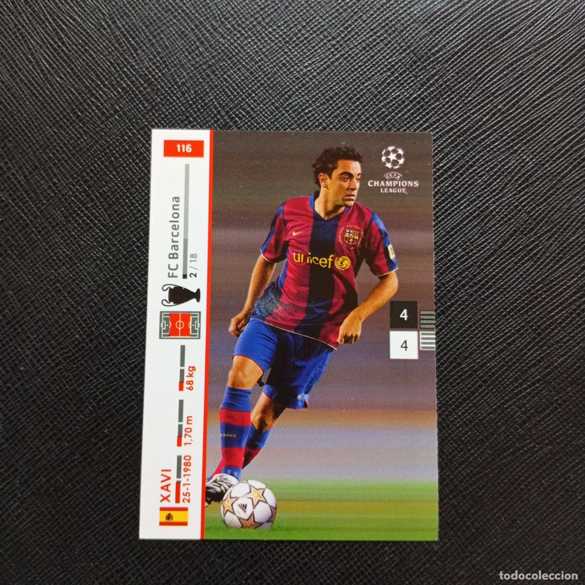 Cromos de F&uacute;tbol: 116 XAVI BARCELONA PANINI TRADING CARDS UEFA CHAMPIONS LEAGUE 2007 2008 - (MD2002-3) PG19 B