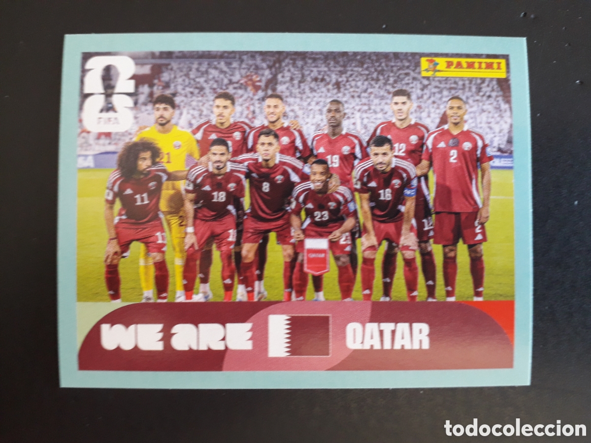 Cromos de F&uacute;tbol: EQUIPO QATAR QAT 13 MUNDIAL F&Uacute;TBOL 2026 FIFA WORLD CUP PANINI SIN PEGAR PEDIDO M&Iacute;NIMO 3&euro;