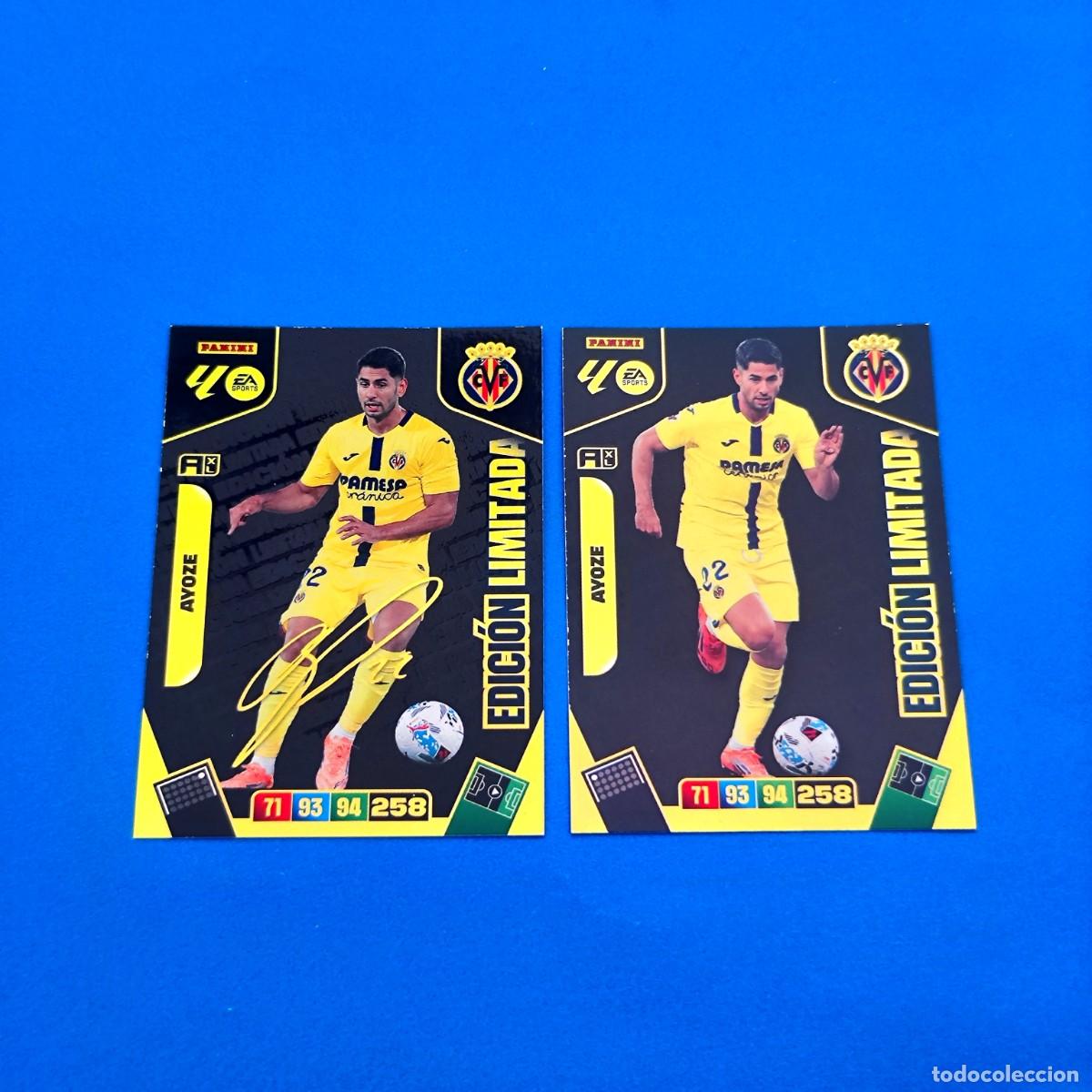 Cromos de F&uacute;tbol: Adrenalyn 2025 2026 / 25 26 Edici&oacute;n limitada firmada y sin firmar Ayoze Villarreal