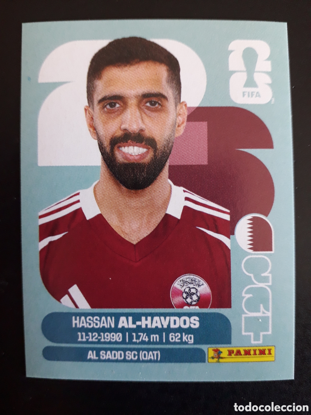 Cromos de F&uacute;tbol: AL HAYDOS QATAR QAT 16 MUNDIAL F&Uacute;TBOL 2026 FIFA WORLD CUP PANINI SIN PEGAR PEDIDO M&Iacute;NIMO 3&euro;.