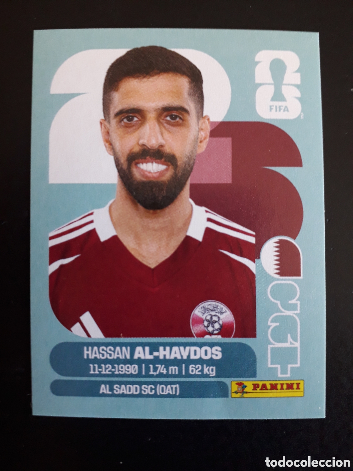 Cromos de F&uacute;tbol: AL HAYDOS QATAR QAT 16 MUNDIAL F&Uacute;TBOL 2026 FIFA WORLD CUP PANINI SIN PEGAR PEDIDO M&Iacute;NIMO 3&euro;.
