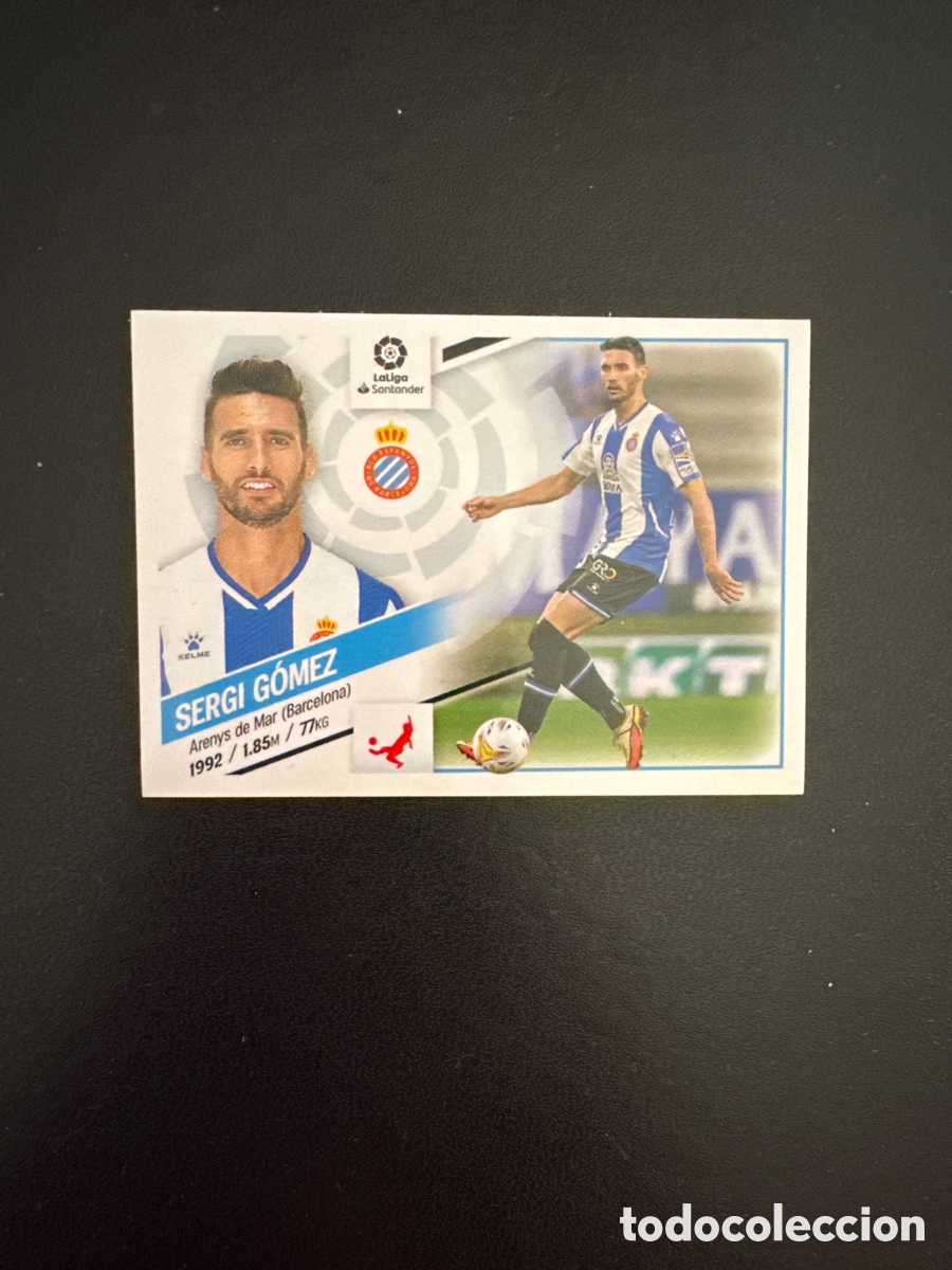 Fu&szlig;ball-Sticker: SERGI GOMEZ ESPA&Ntilde;OL NUMERO 6 LIGA ESTE 2022 2023 22 23