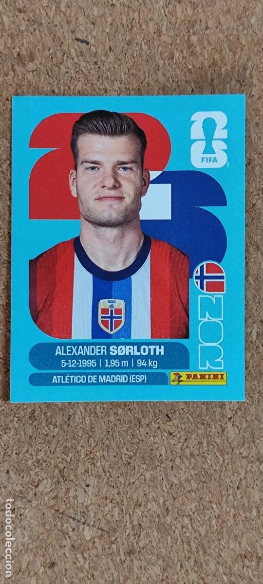 Cromos de F&uacute;tbol: FIFA WORLD CUP 2026 STICKER SOLORTH NORUEGA # NOR16 PANINI