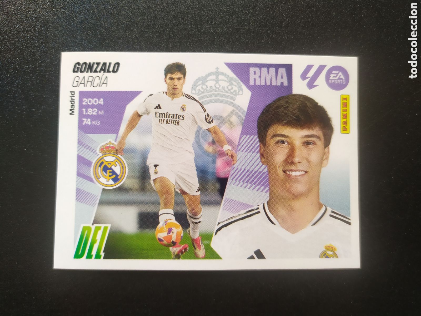 Cromos de F&uacute;tbol: Liga este 2025 2026 25 26 panini Gonzalo coloca n&deg; 18 bis Real Madrid