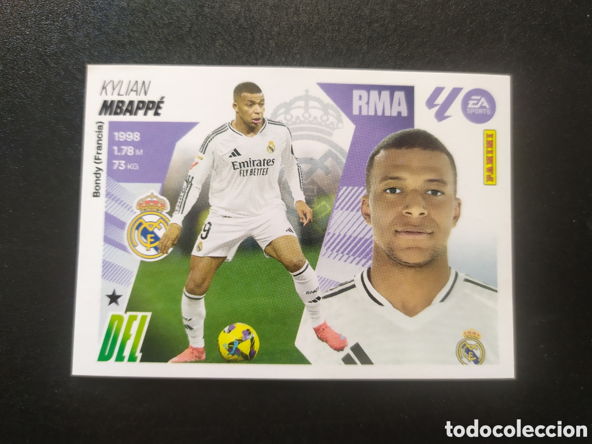 Cromos de F&uacute;tbol: Liga este 2025 2026 25 26 panini Mbappe n&deg; 19 Real Madrid