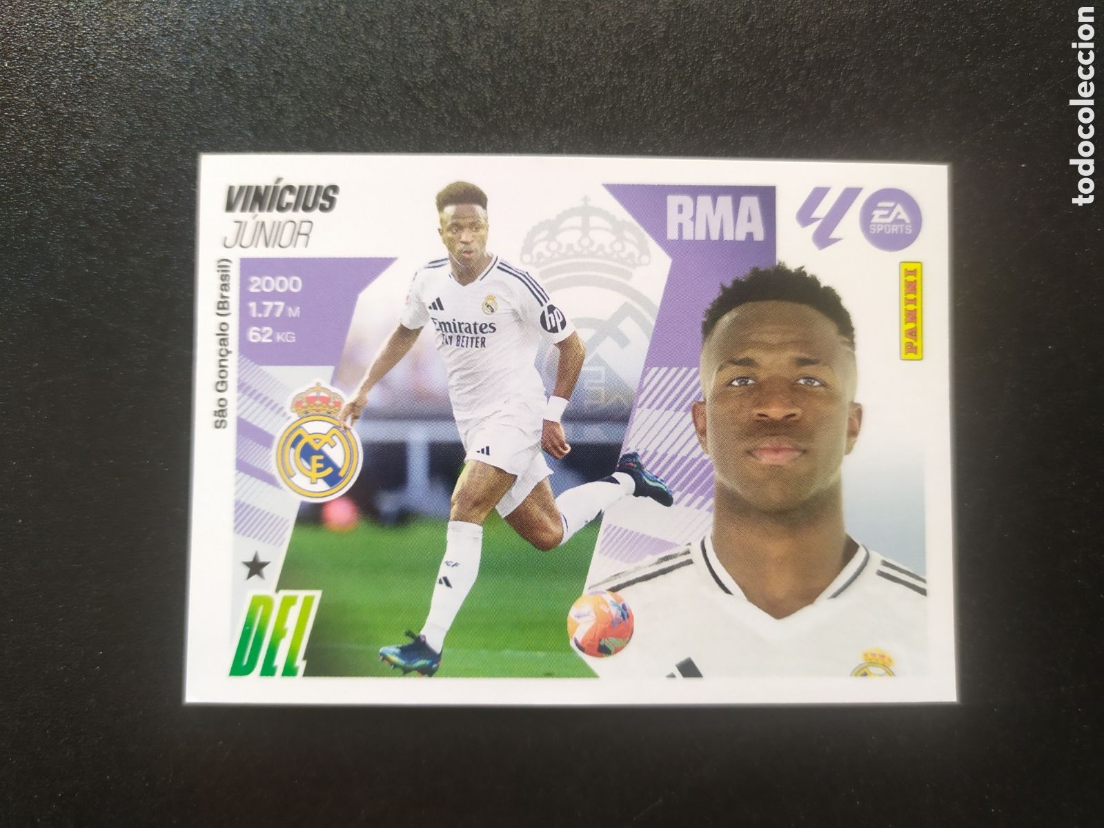 Cromos de F&uacute;tbol: Liga este 2025 2026 25 26 panini Vinicius n&deg; 20 Real Madrid