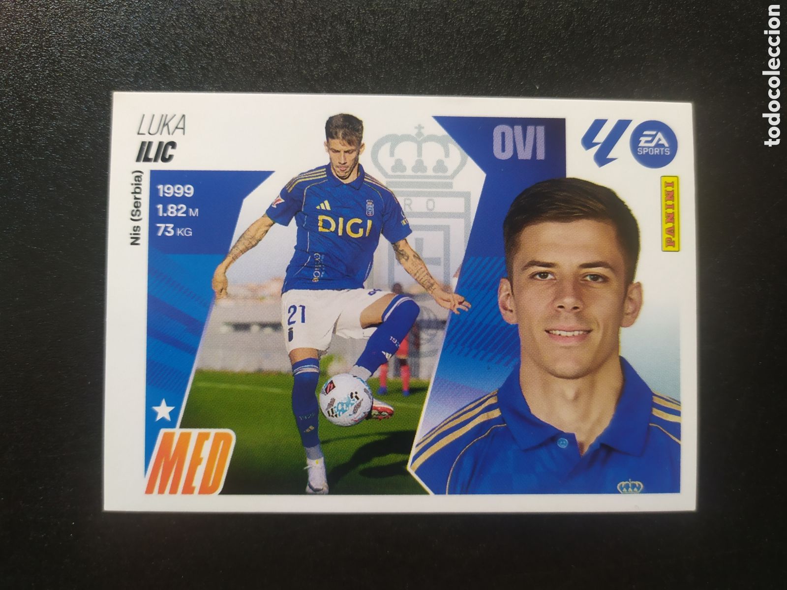 Cromos de F&uacute;tbol: Liga este 2025 2026 25 26 panini Ilic error n&deg; 15 Oviedo