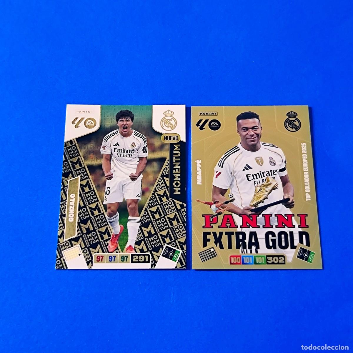 Fu&szlig;ball-Sticker: Adrenalyn 2025 2026 / 25 26 Momentum Gonzalo - Extra Gold Mbapp&eacute; Real Madrid
