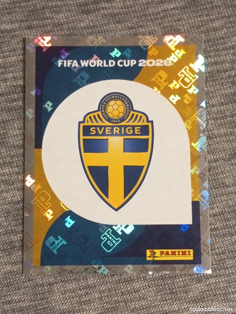 Cromos de F&uacute;tbol: ESCUDO SUECIA SWE 1 STICKER MUNDIAL 2026 PANINI FIFA WORLD CUP NUEVO