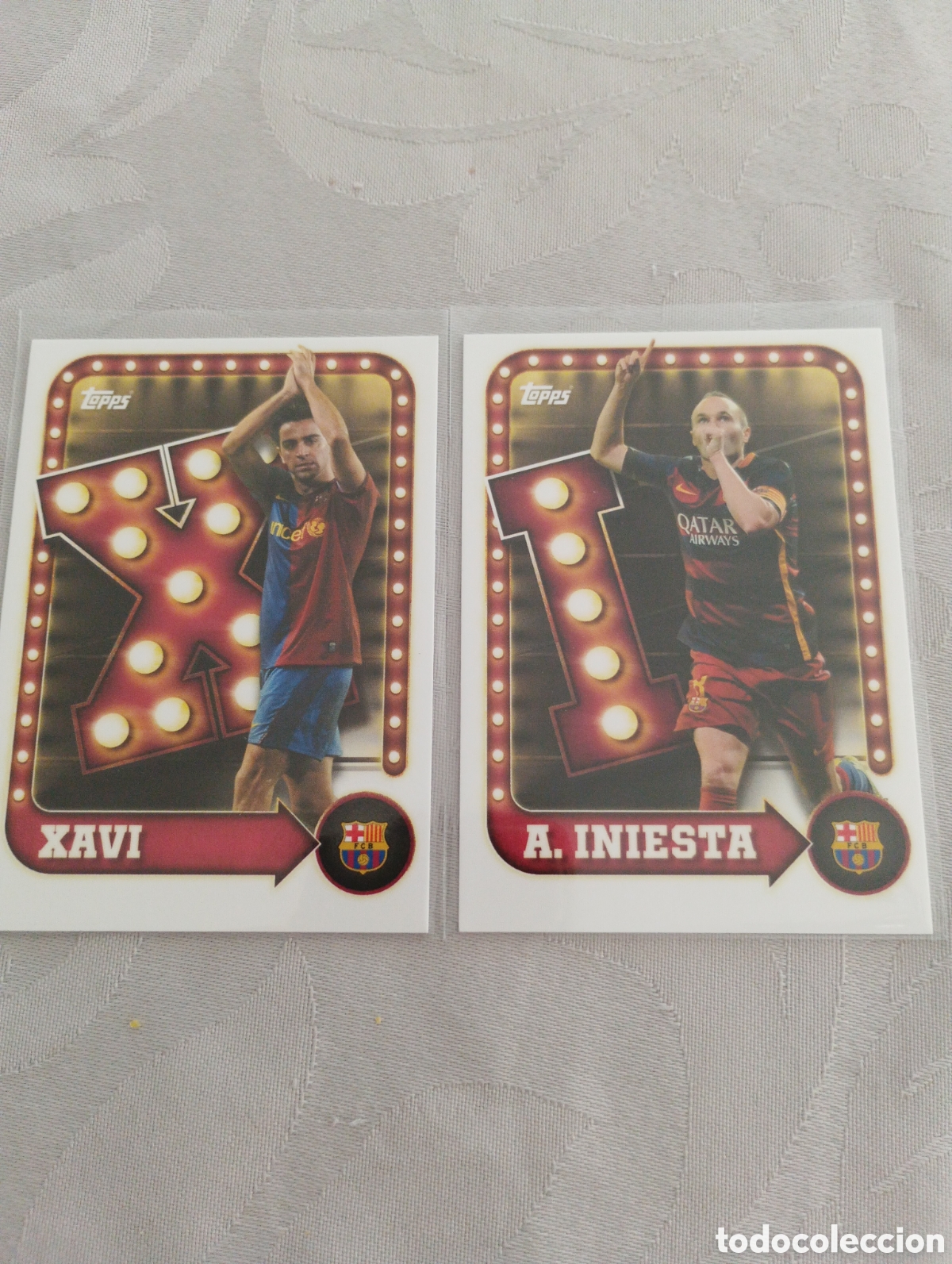 Cromos de F&uacute;tbol: Lote FC Barcelona Xavi e Iniesta