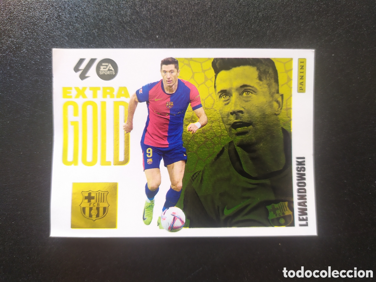 Cromos de F&uacute;tbol: Liga este 2025 2026 25 26 panini Lewandowski extra gold Barcelona