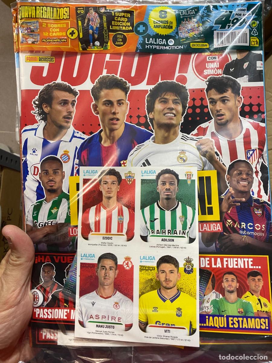 Cromos de F&uacute;tbol: Revista Jugon 227 con ampliaci&oacute;n Liga Hypermotion 2025 26