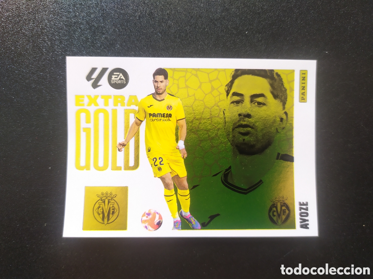 Cromos de F&uacute;tbol: Liga este 2025 2026 25 26 panini Ayoze extra gold Villarreal