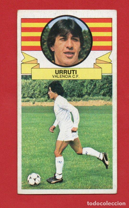 Cromos de F&uacute;tbol: ESTE 85 86 URRUTI DEL VALENCIA CF SIN PEGAR ESTE 1985 1986