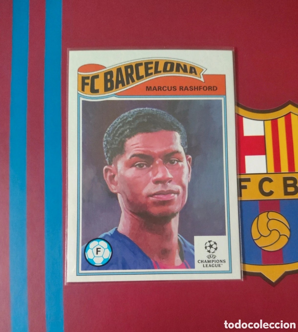 Football Stickers: 836 Rashford Living Set Barcelona Topps