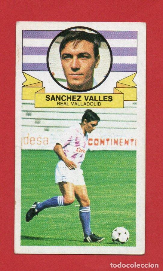 Cromos de F&uacute;tbol: ESTE 85 86 SANCHEZ VALLES DEL REAL VALLADOLID SIN PEGAR ESTE 1985 1986