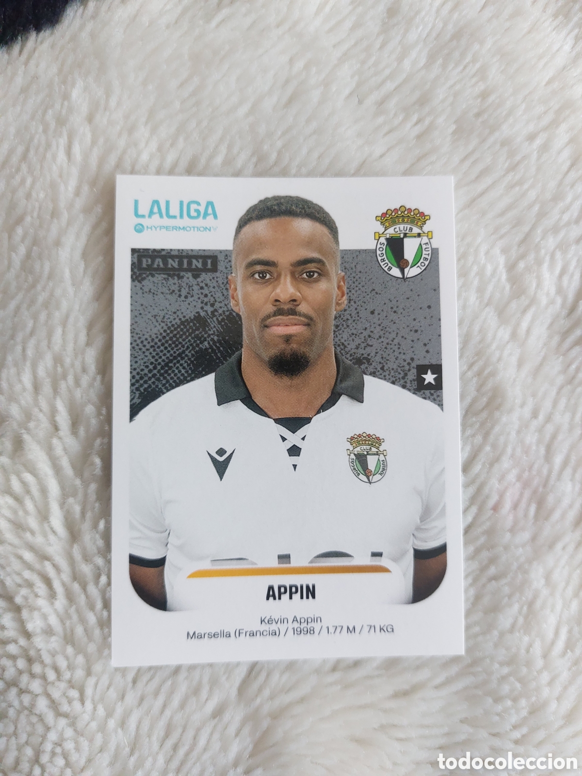 Cromos de F&uacute;tbol: 68 APPIN BURGOS SEGUNDA 2&ordf; DIVISI&Oacute;N LIGA HYPERMOTION 2025 2026 25 26