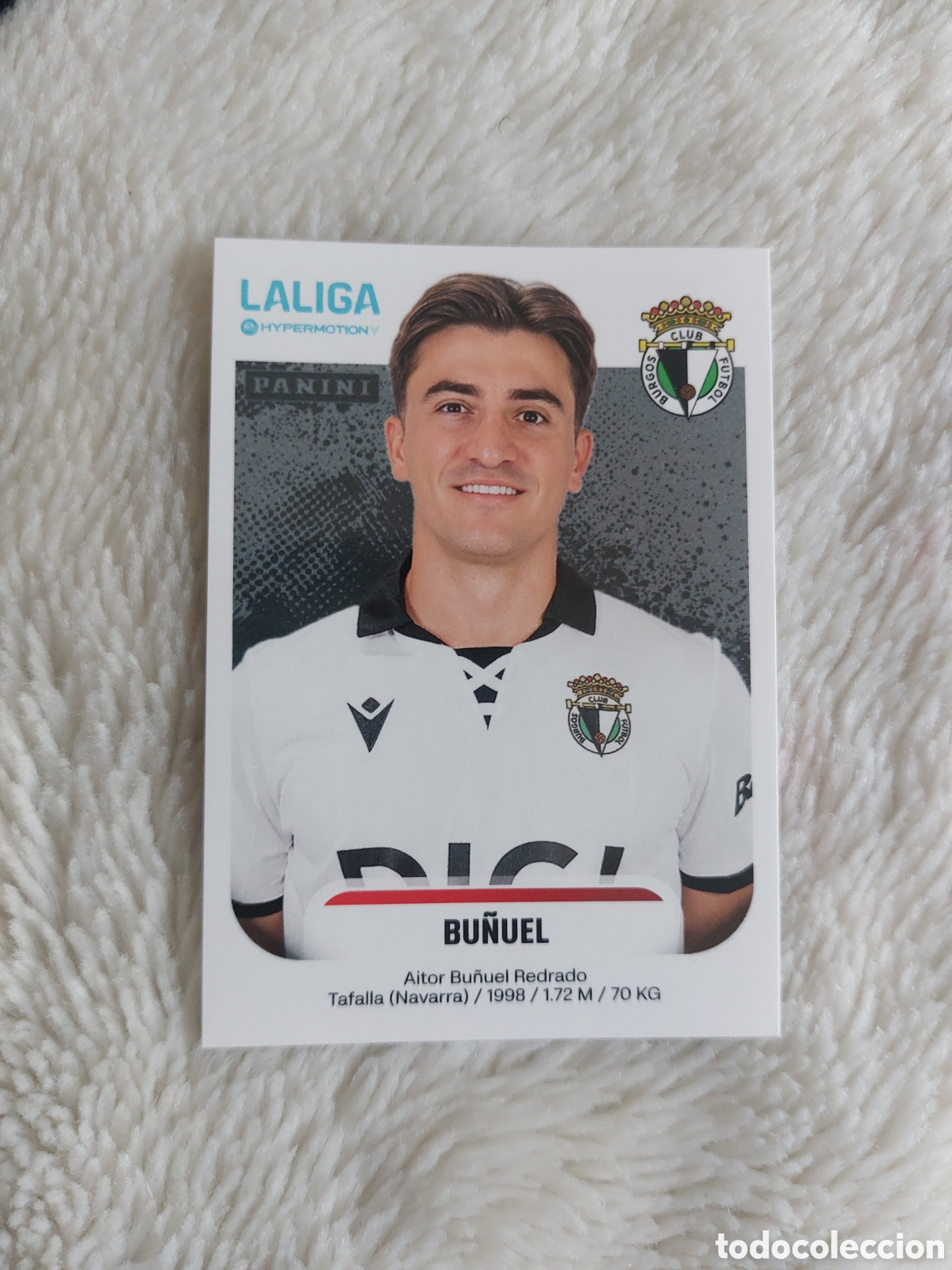 Cromos de F&uacute;tbol: 63 BU&Ntilde;UEL BURGOS SEGUNDA 2&ordf; DIVISI&Oacute;N LIGA HYPERMOTION 2025 2026 25 26