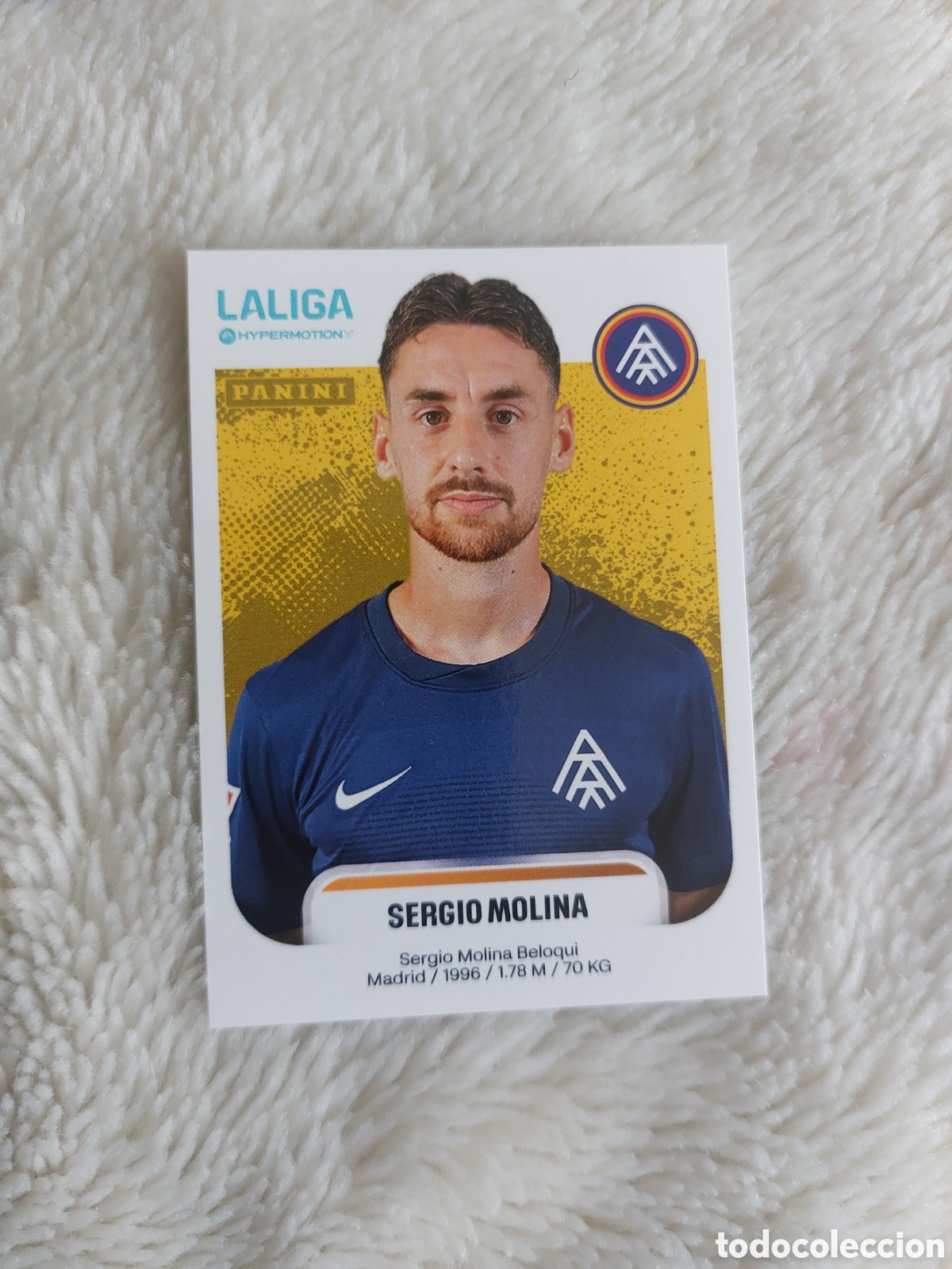 Cromos de F&uacute;tbol: 50 SERGIO MOLINA ANDORRA PANINI LIGA HYPERMOTION 25 26 2025 2026
