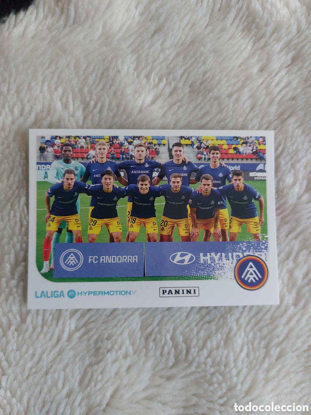Cromos de F&uacute;tbol: 41 EQUIPO PLANTILLA ANDORRA PANINI LIGA HYPERMOTION 25 26 2025 2026