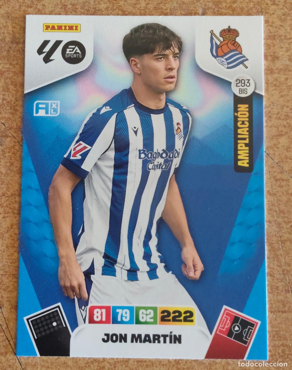 Cromos de F&uacute;tbol: CARD ADRENALYN XL PANINI 2025-2026 25 26 AMPLIACI&Oacute;N JON MARTIN REAL SOCIEDAD 293 BIS