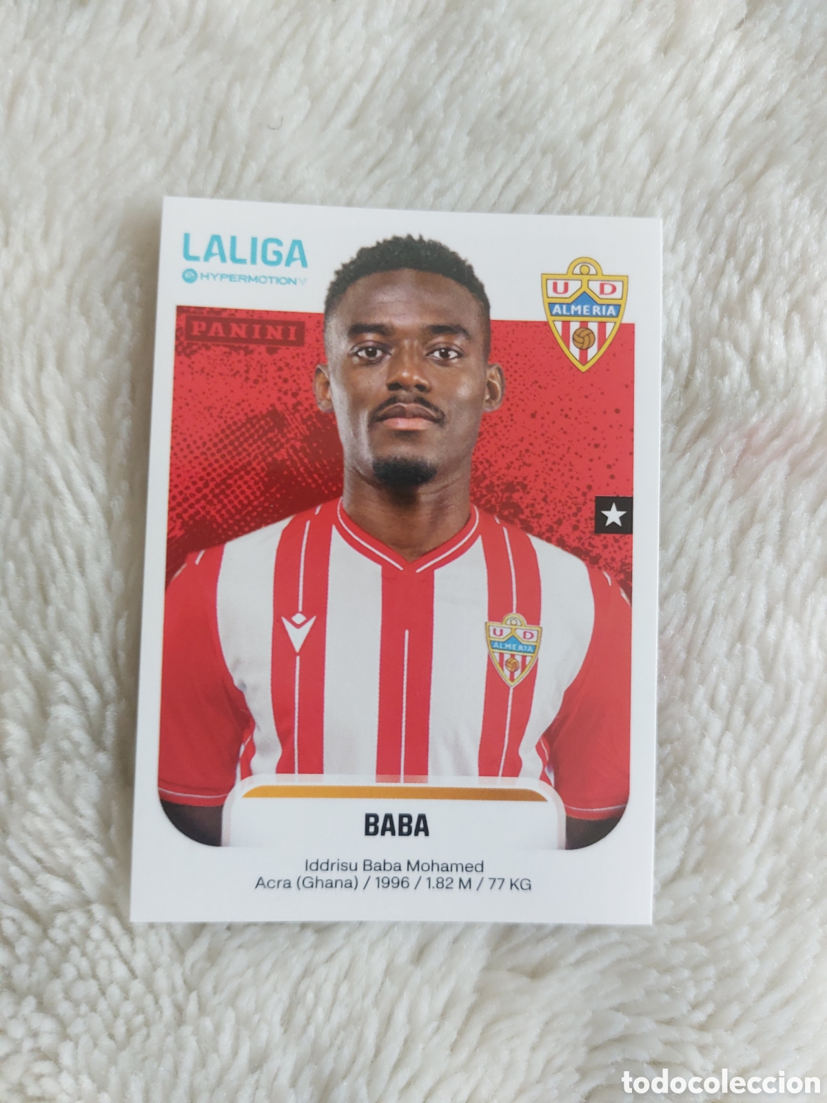 Cromos de F&uacute;tbol: 30 BABA ALMERIA LIGA HYPERMOTION ESTE 25 26 2025 2026 SIN PEGAR NUNCA PEGADO