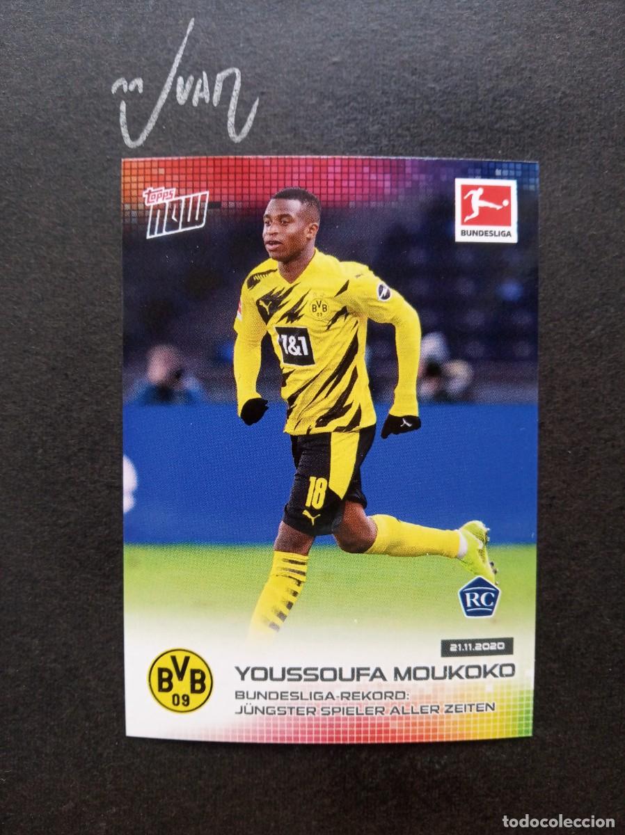 Cromos de F&uacute;tbol: N&ordm; 45 ROOKIE MOUKOKO BORUSSIA DORTMUND ⚽ TOPPS &reg; NOW BUNDESLIGA 2021 2022 21 22 NUEVO