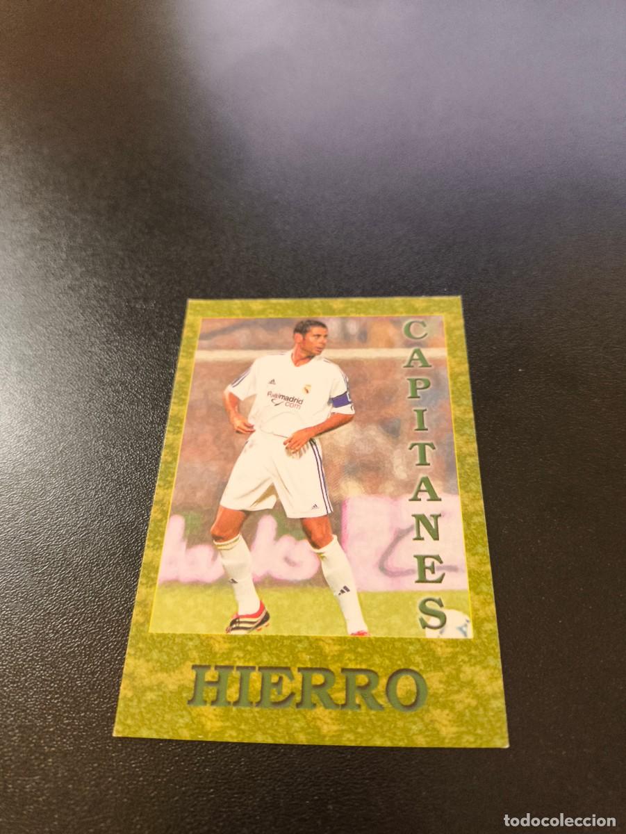 Cromos de F&uacute;tbol: 446 HIERRO REAL MADRID CAPITANES MUNDICROMO FICHAS LIGA 2001 2002 01 02 NO PANINI ESTE