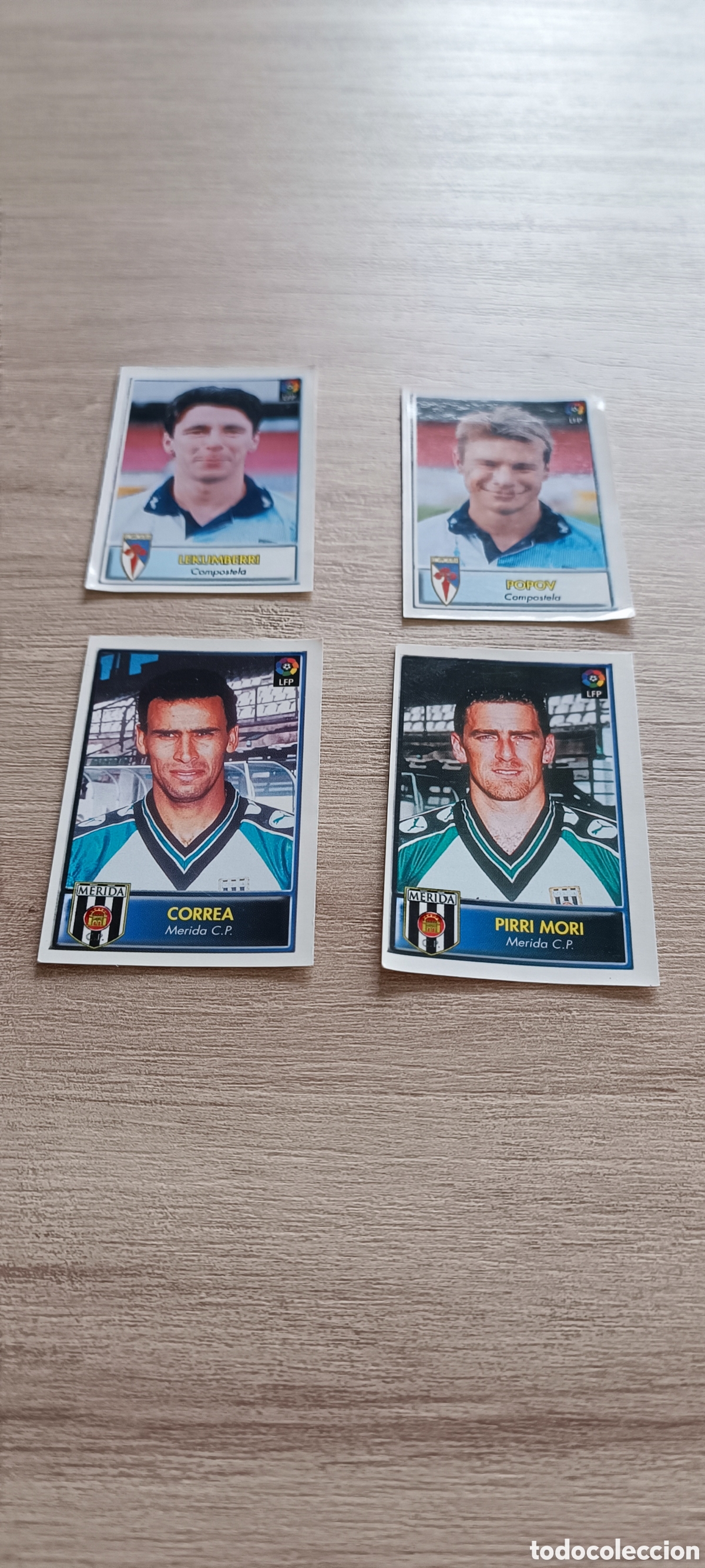 Cromos de F&uacute;tbol: (reservado) 4 cromos bollycao 97/98