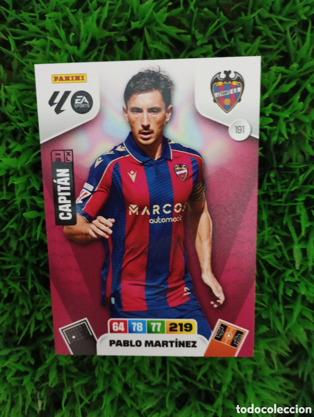 Cromos de F&uacute;tbol: Pablo Martinez Levante Adrenalyn 25-26 # 191