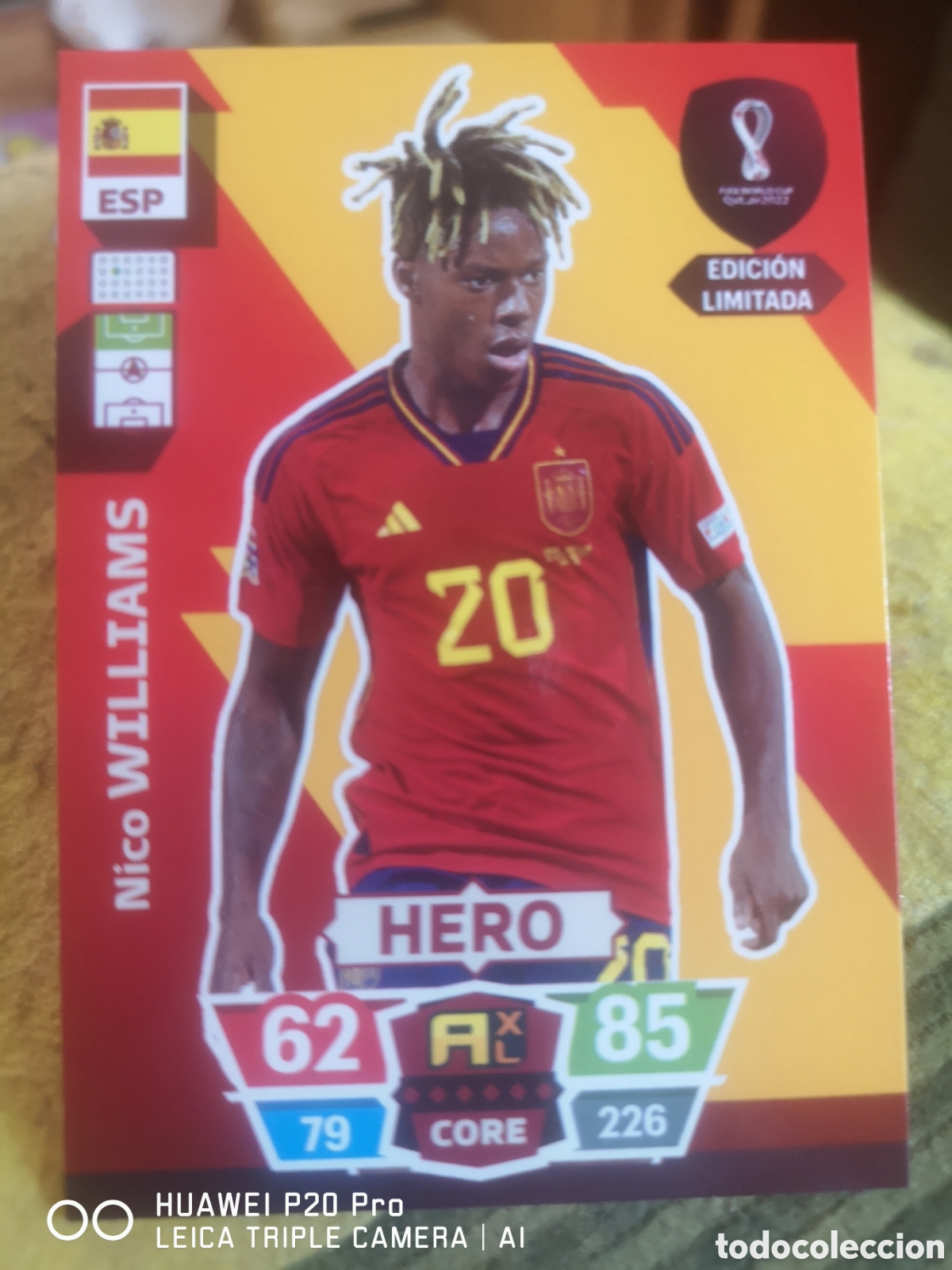 Cromos de F&uacute;tbol: ADRENALYN FIFA WORLD CUP QATAR 2022 EDICION LIMITADA NICO WILLIAMS - ESPA&Ntilde;A