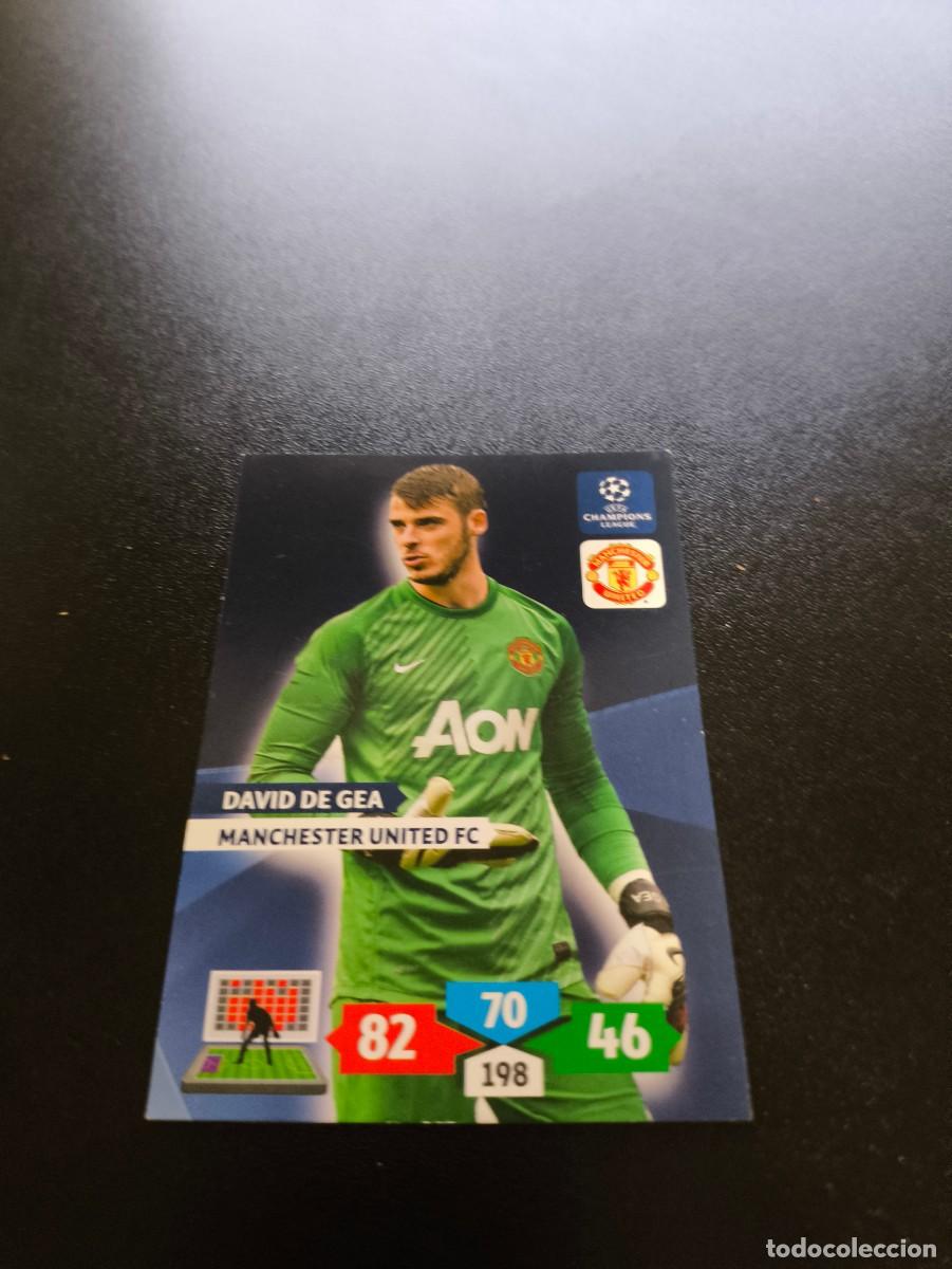 Cromos de F&uacute;tbol: David de Gea MANCHESTER UNITED PANINI ADRENALYN UEFA CHAMPIONS LEAGUE 2013 2014 13 14 NO LIGA ESTE