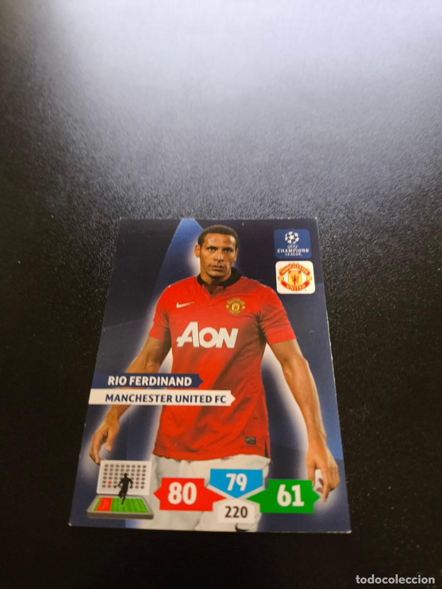 Cromos de F&uacute;tbol: Rio Ferdinand MANCHESTER UNITED PANINI ADRENALYN XL UEFA CHAMPIONS LEAGUE 2013 2014 13 14