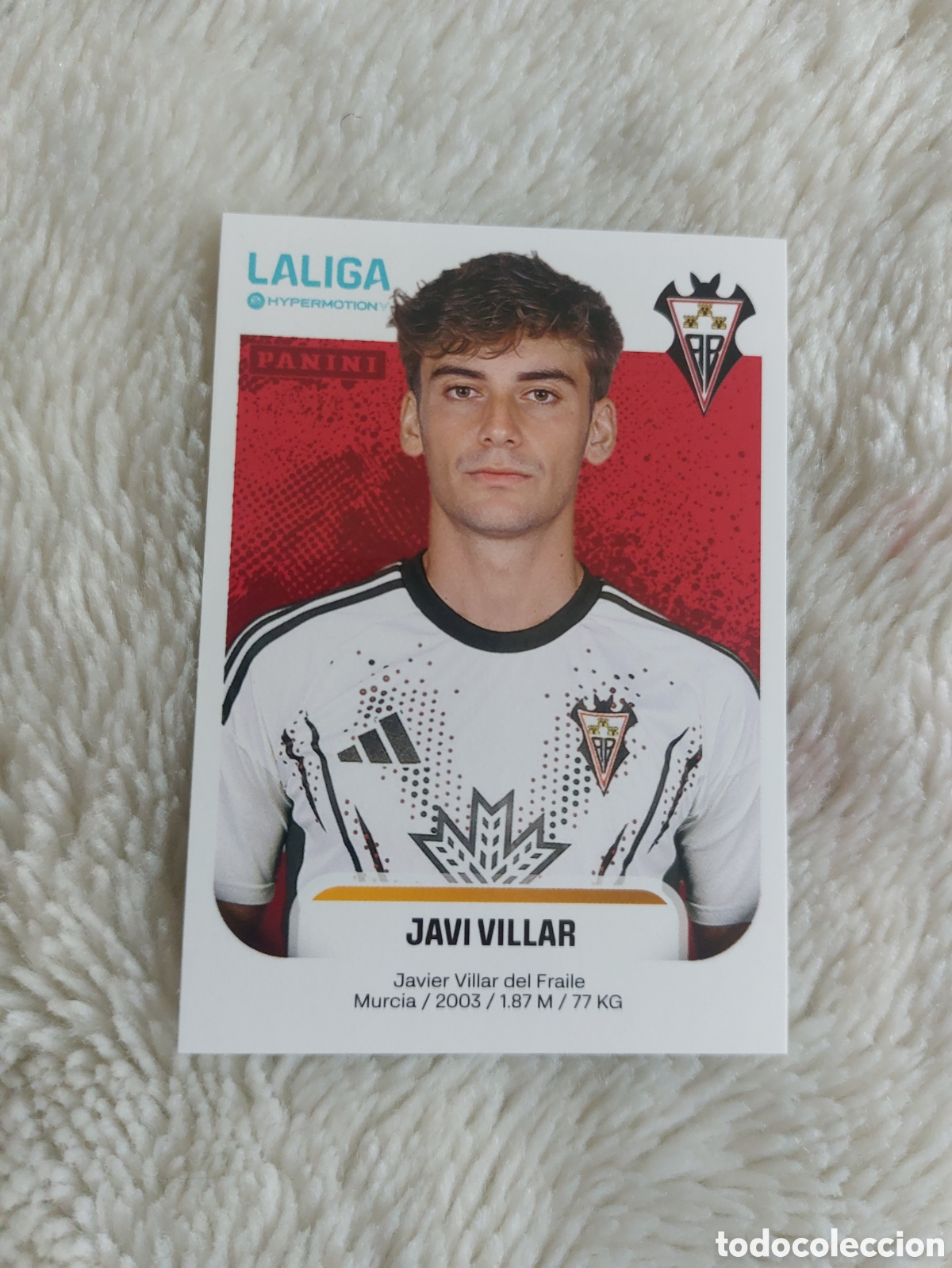 Cromos de F&uacute;tbol: 15 JAVI VILLAR ALBACETE ⚽ PANINI LIGA HYPERMOTION 25 26 2025 2026