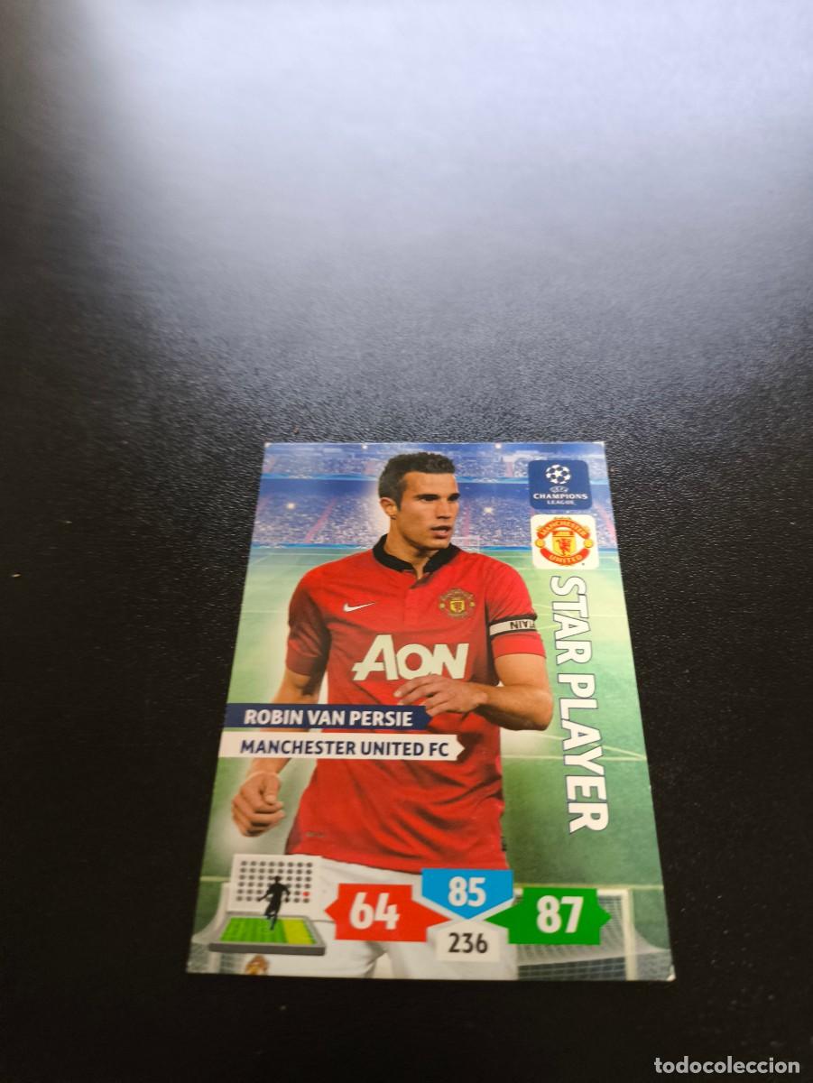 Cromos de F&uacute;tbol: Robin van Persie STAR MANCHESTER UNITED PANINI ADRENALYN XL UEFA CHAMPIONS LEAGUE 2013 2014 13 14