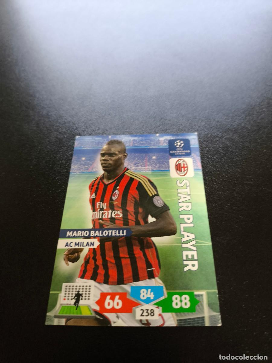 Cromos de Futebol: Mario Balotelli STAR PLAYER MILAN PANINI ADRENALYN XL UEFA CHAMPIONS LEAGUE 2013 2014 13 14