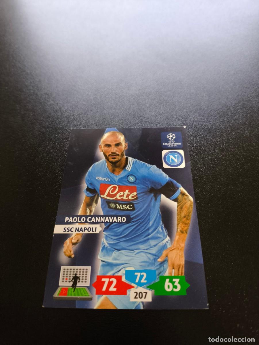 Cromos de F&uacute;tbol: Paolo Cannavaro NAPOLES NAPOLI PANINI ADRENALYN XL UEFA CHAMPIONS LEAGUE 2013 2014 13 14